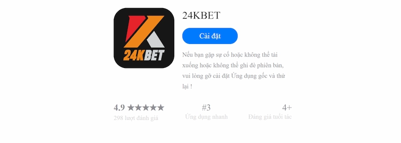 Tải 24kbet app download cho nền tảng Android và iOS